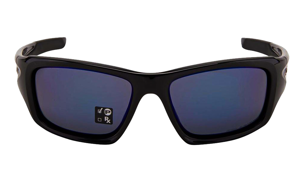 Valve Sunglasses Polished Black / Deep Blue Polarized OO9236 12