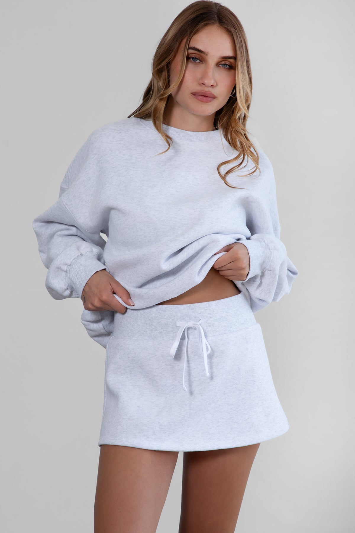 JEMMA Plush Fleece Mini Skirt