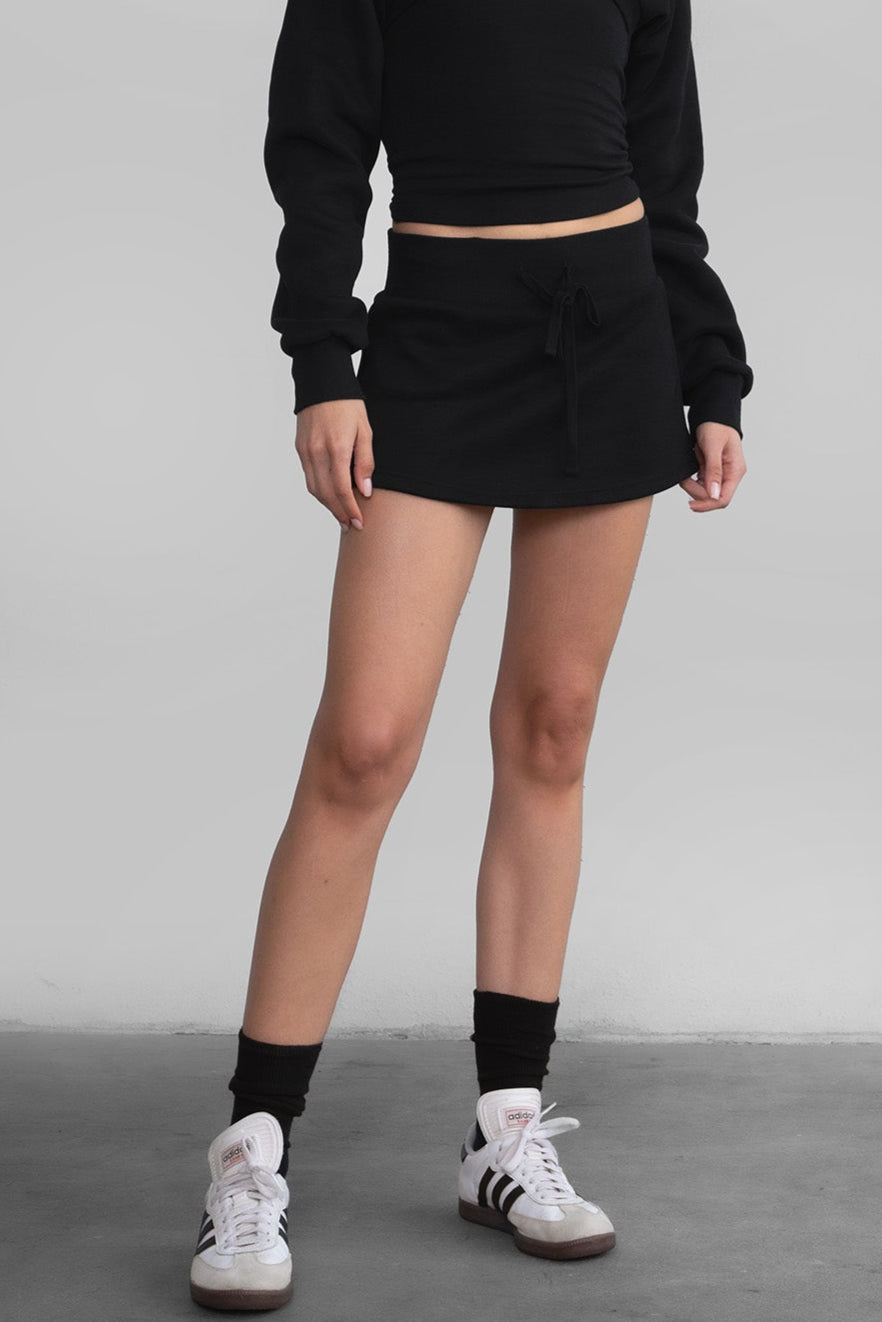 JEMMA Plush Fleece Mini Skirt