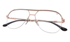 Blanco Half Rim 24KT Two-Tone Rose / White Gold / Smoke Gradient Photochromatic HRBA2 0010 2D4