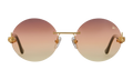 508 Rimless Drill Mount F.U. Edition 24KT Yellow Gold / Black / Brown Triple Gradient DMMF2 0007 16T5