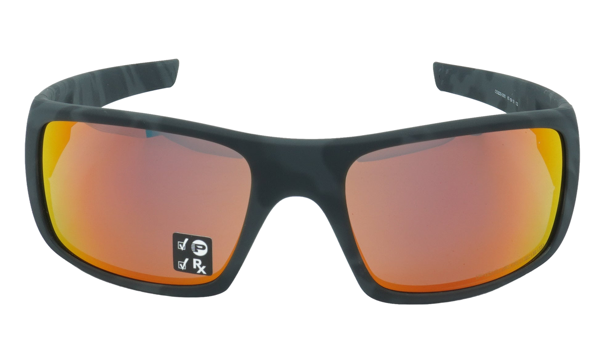 Crankshaft Polarized Sunglasses Matte Black Camo / Ruby Iridium Polarized OO9239 30