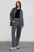 Hana Plush Fleece Cargo Pants