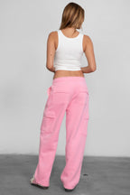 Hana Plush Fleece Cargo Pants