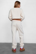 DOVE Plush Fleece High Waist Sweatpants