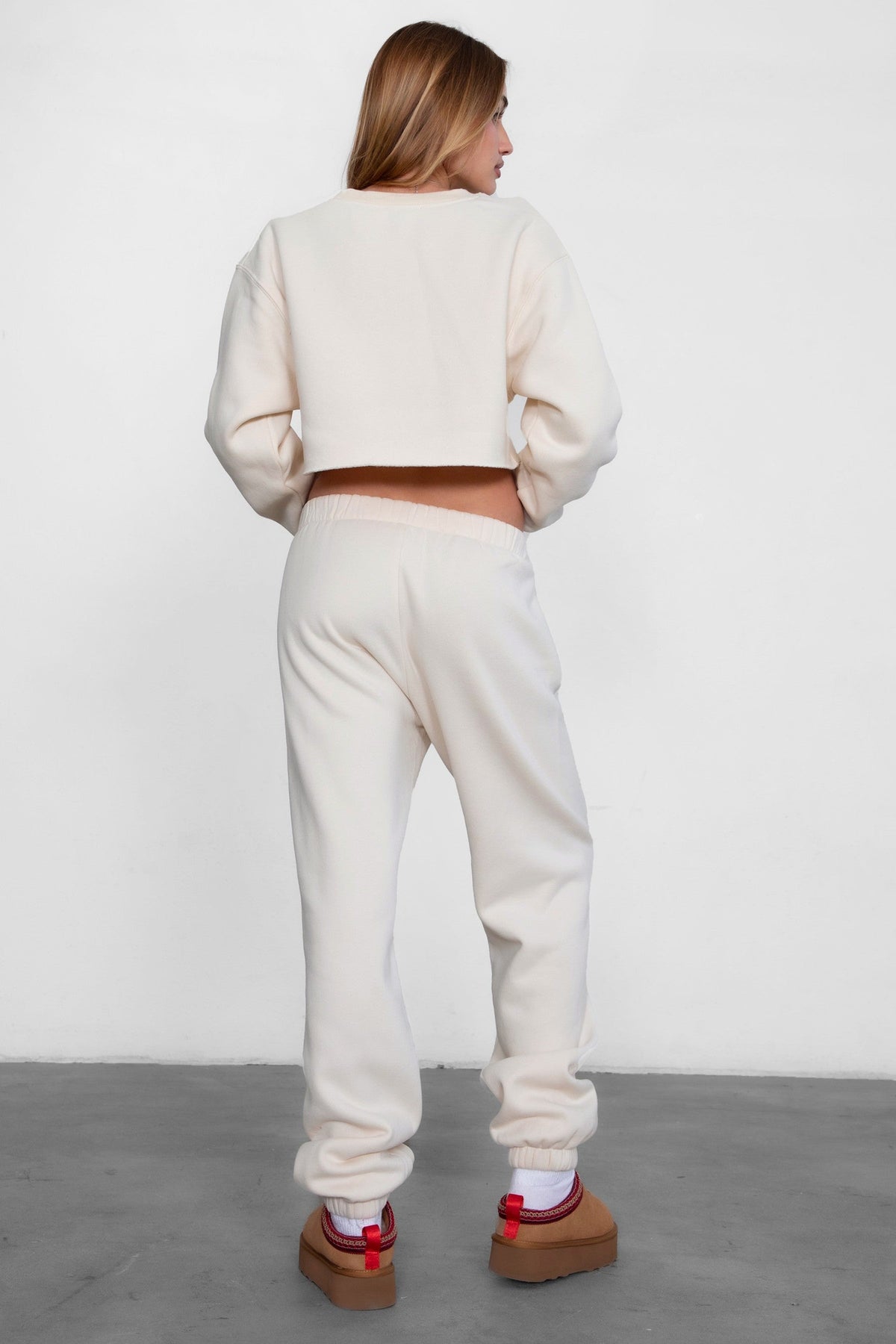 DOVE Plush Fleece High Waist Sweatpants