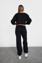 DOVE Plush Fleece High Waist Sweatpants