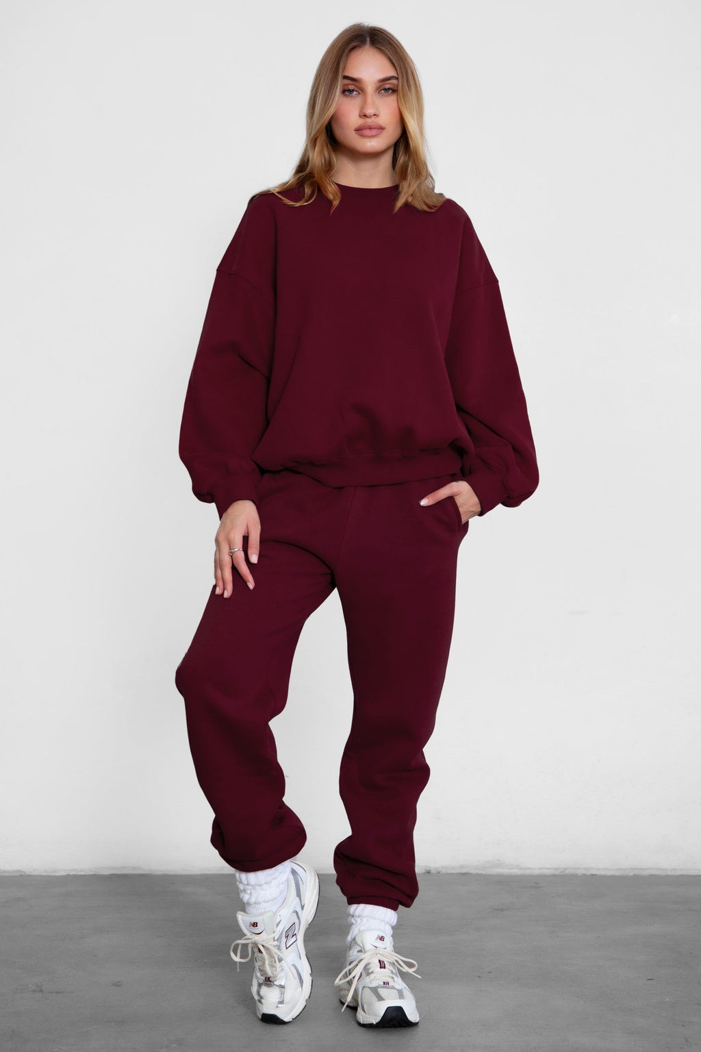 DOVE Plush Fleece High Waist Sweatpants