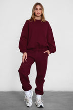 DOVE Plush Fleece High Waist Sweatpants