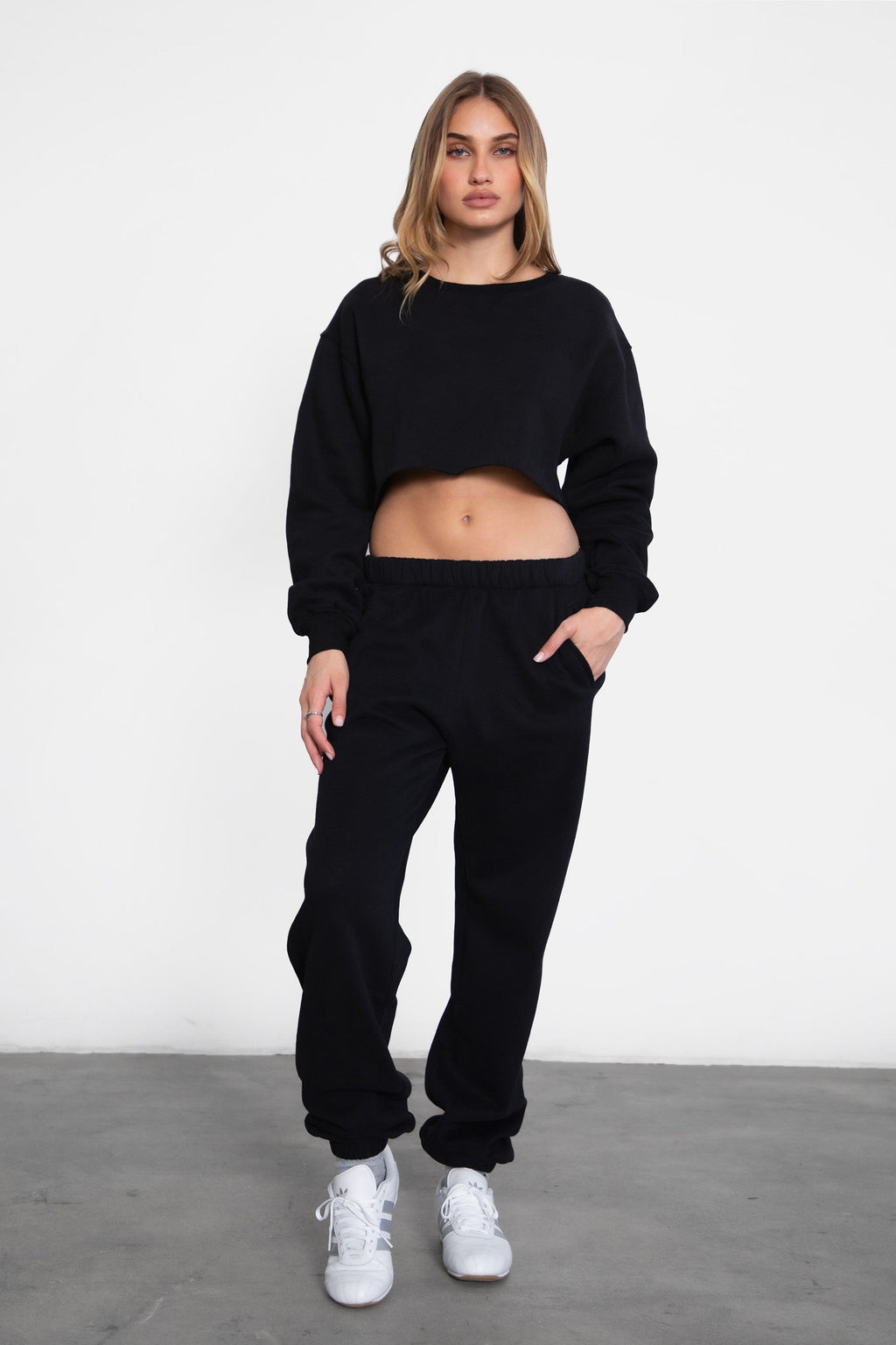 DOVE Plush Fleece High Waist Sweatpants