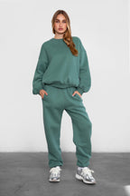 DOVE Plush Fleece High Waist Sweatpants