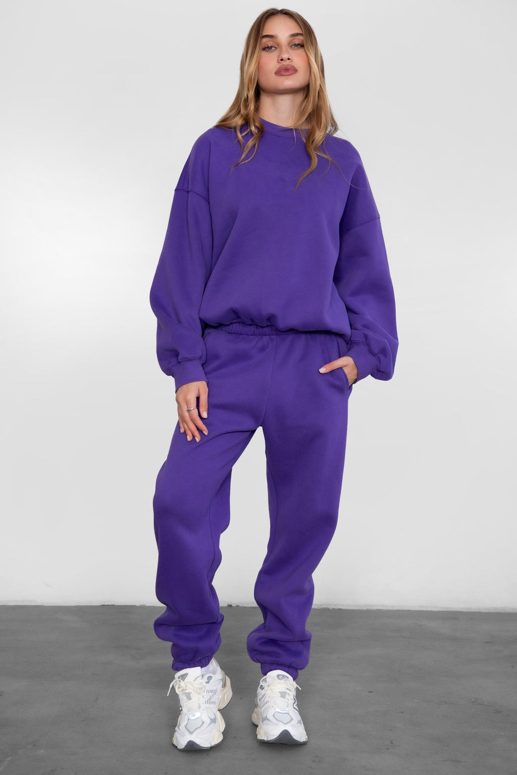 DOVE Plush Fleece High Waist Sweatpants