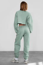 DOVE Plush Fleece High Waist Sweatpants