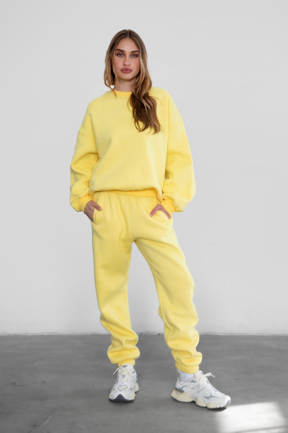 DOVE Plush Fleece High Waist Sweatpants