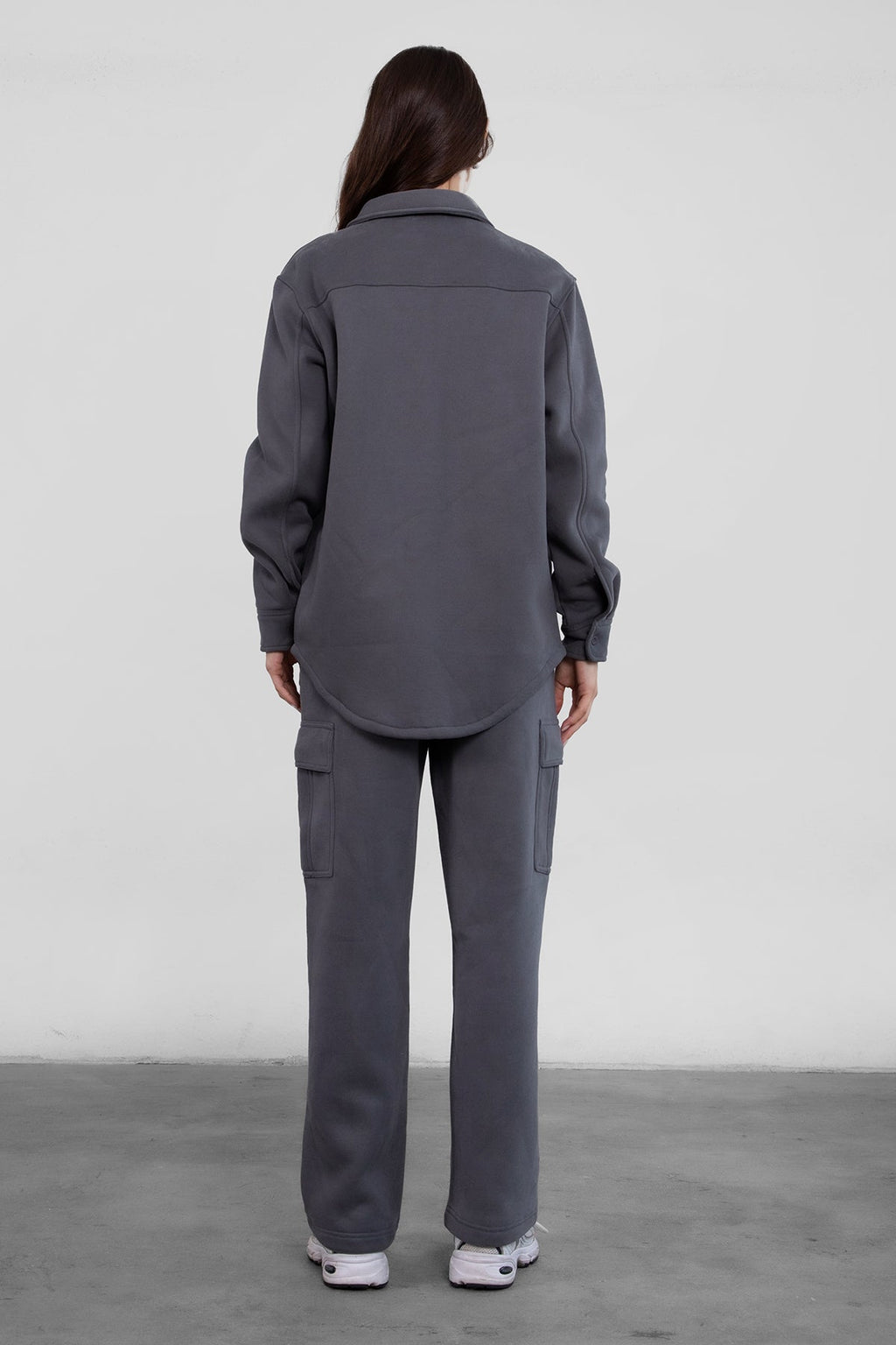 Hana Plush Fleece Cargo Pants