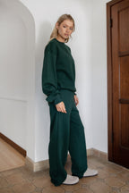 LANI Cloud Fleece Crew Neck Pullover Sweatshirt