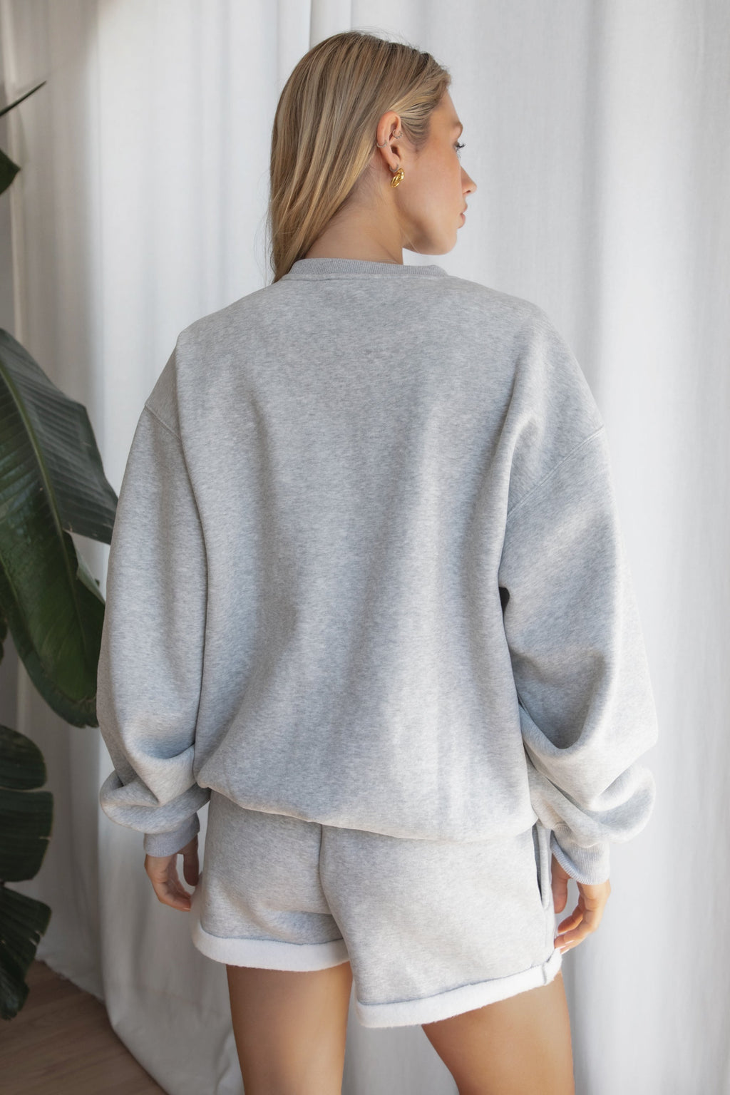 LANI Cloud Fleece Crew Neck Pullover Sweatshirt