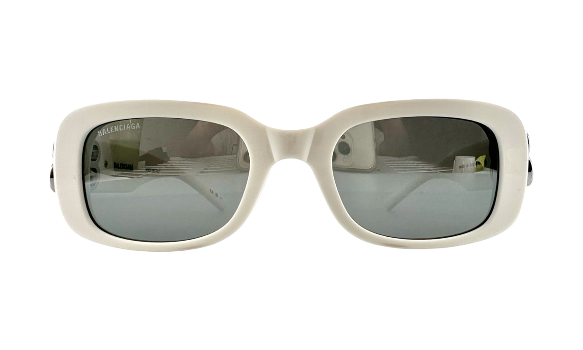 BB Hinge Oval Sunglasses White BB0310SK 003
