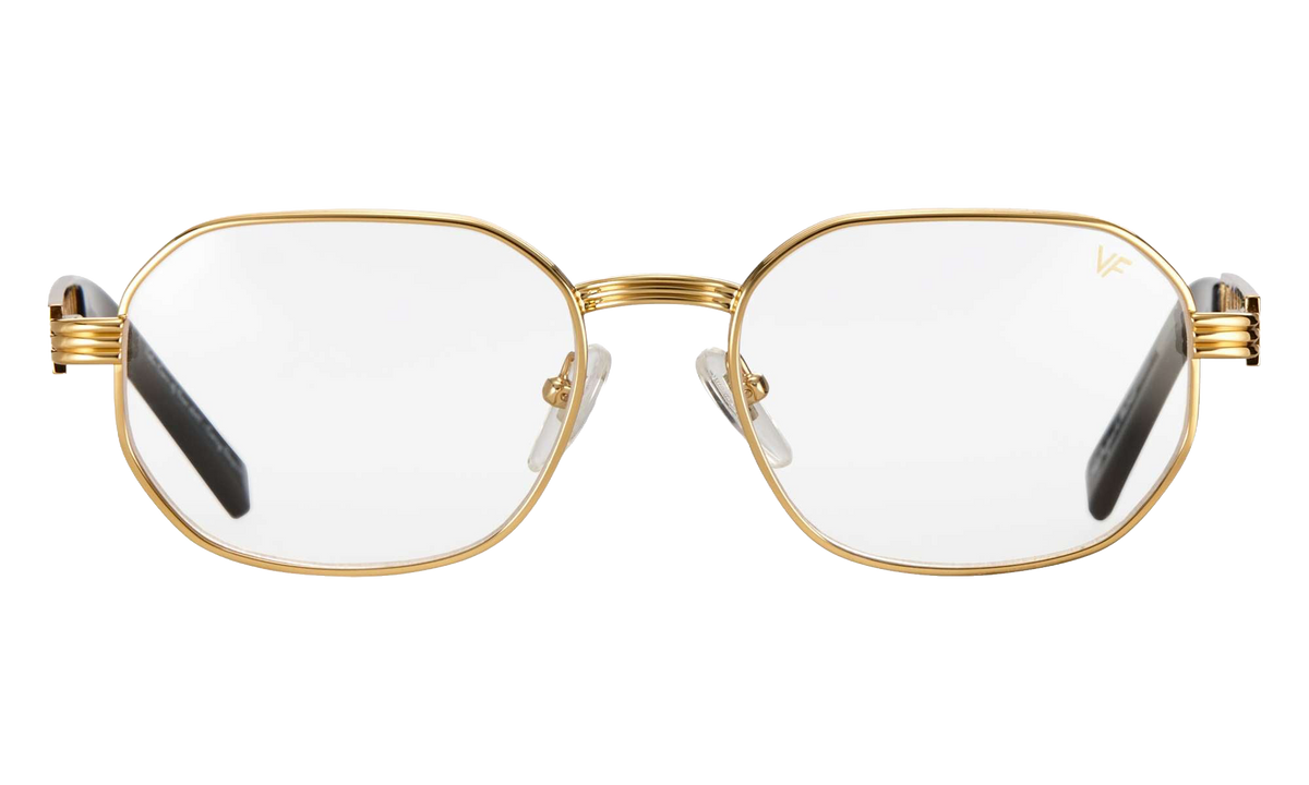 Hustler Jacques Cartier Edition 24KT Yellow Gold / Clear JCHU2 0002 11B5