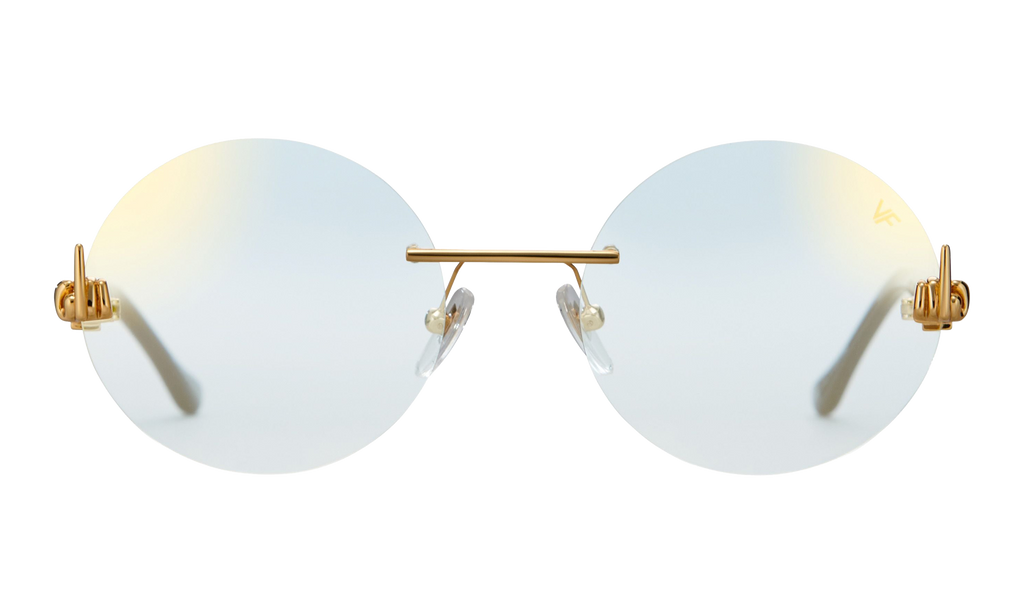 508 Rimless Drill Mount F.U. Edition 24KT Yellow Gold / Black / Flash Gold DMMF2 0005 16T3