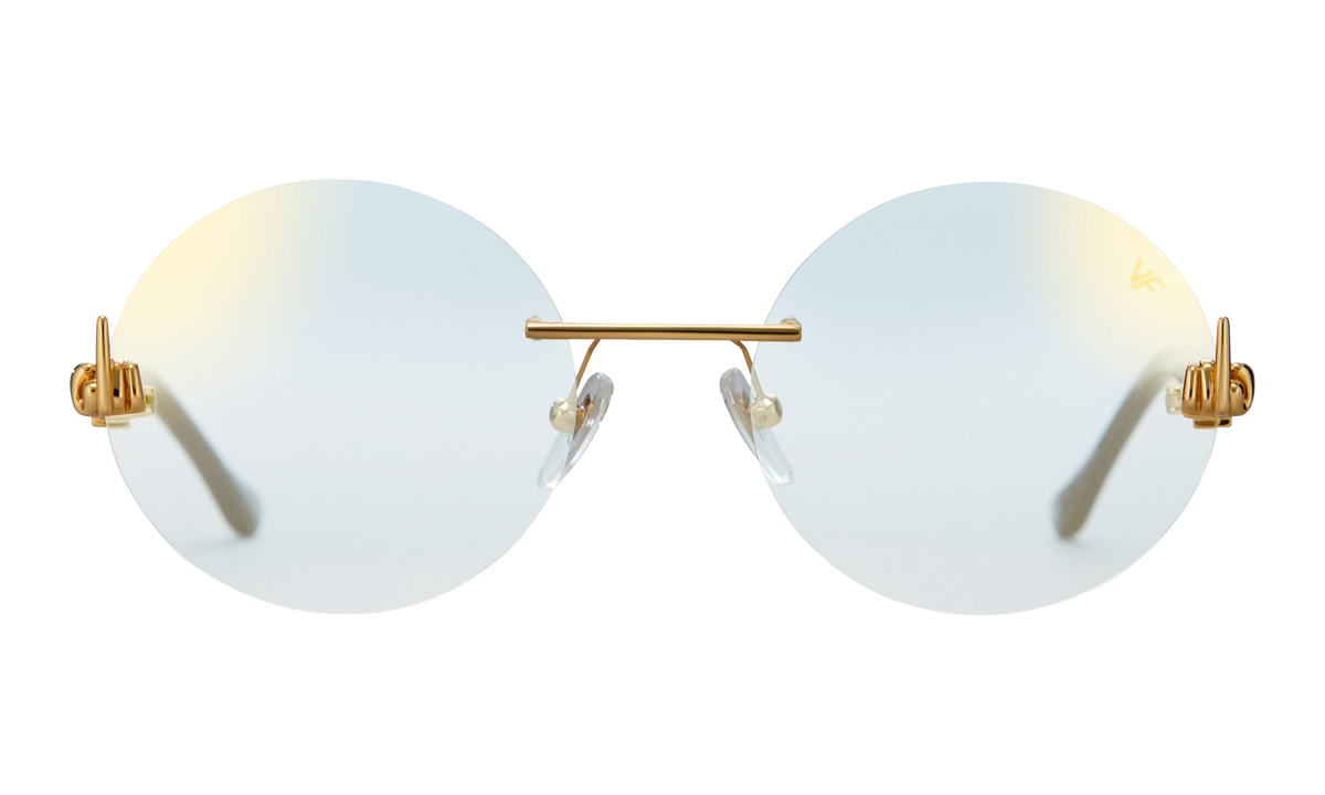 508 Rimless Drill Mount F.U. Edition 24KT Yellow Gold / Black / Flash Gold DMMF2 0005 16T3