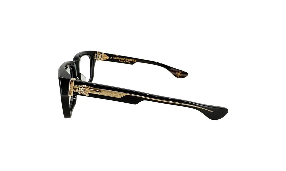 Box Officer Sunglasses Black/18k Gold Plated CHRM0267