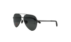 Litewire Aviator Sunglasses Gray Polarized - Satin Gunmetal / Black Rubber 8640136 310108