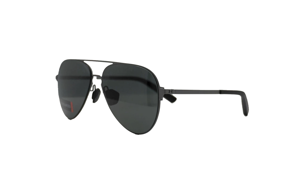 Litewire Aviator Sunglasses Gray Polarized - Satin Gunmetal / Black Rubber 8640136 310108