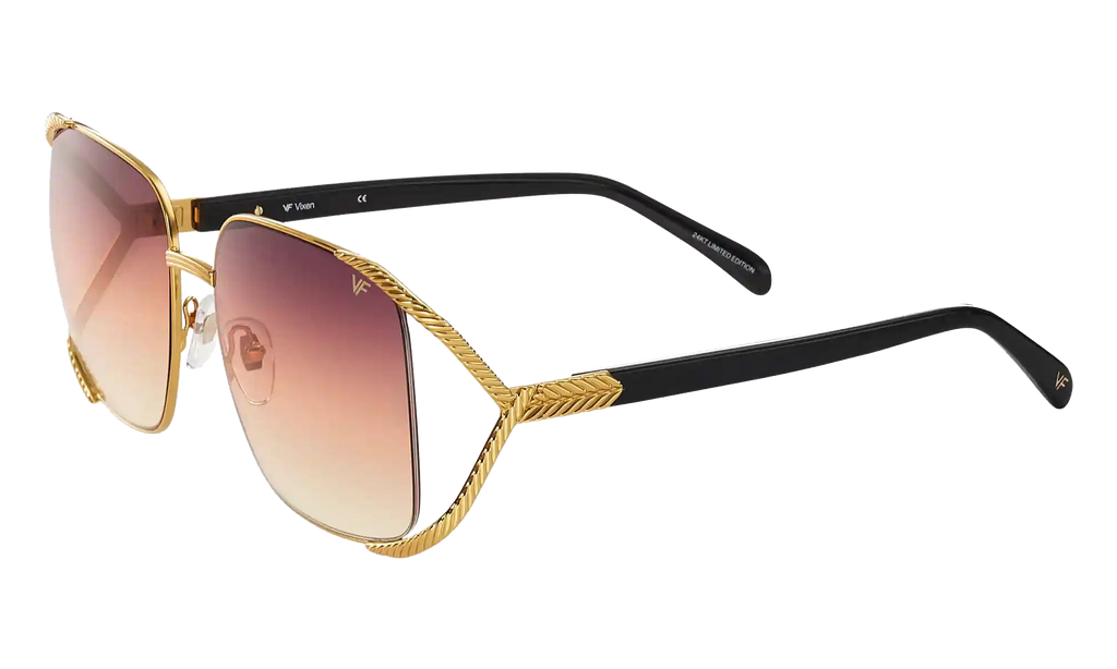 Vixen 24KT Yellow Gold / Black / Brown Triple Gradient MPVX2 0002 23T2