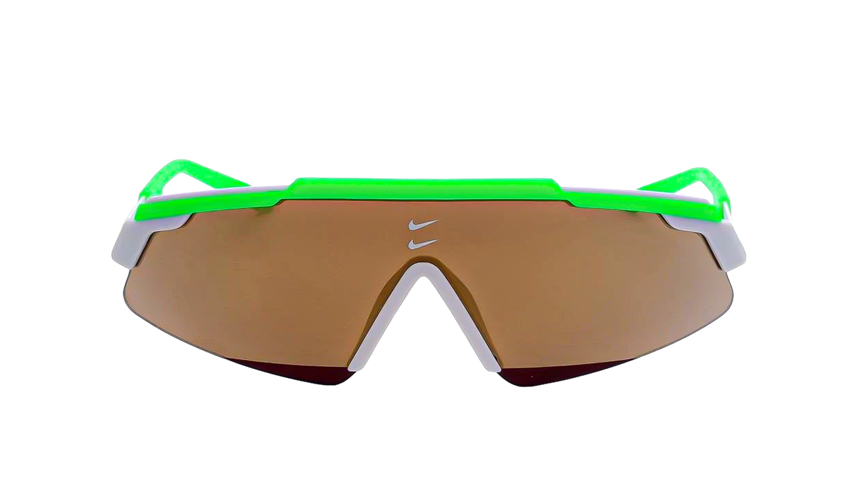 Marquee Sunglasses Strike Green White / Bronze Brown Mirror FN0302 398