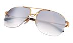 Collins Half Rim 24KT Yellow Gold / Charcoal Black Flash Pink MPCL2 0003 54T6