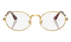 A$AP Rocky Rimless Round Sunglasses Polished Arista Gold Demo Lens RB3931V 2500
