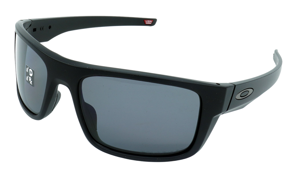 Drop Point Sunglasses Matte Black / Grey Polarized OO9367 10