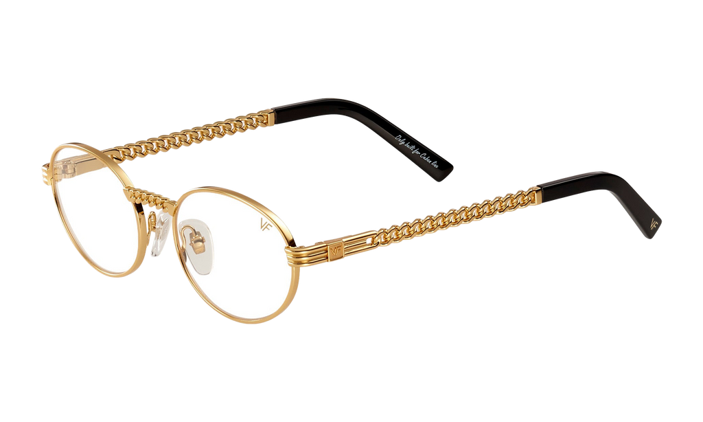 Pac Cuban Link Edition 24KT Yellow Gold / Clear CLPC2 0005 16B2