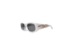 Akila X Eazy Sunglasses White P25SP051 Moonrock