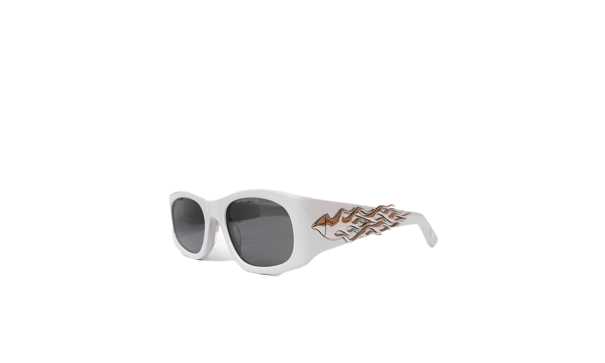 Akila X Eazy Sunglasses White P25SP051 Moonrock