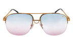 Collins Half Rim 24KT Yellow Gold / Blue Pink Gradient Multiflash MPCL2 0005 54T8