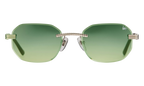 Hustler Rimless Drill Mount 24KT White Gold / Green / Yellow DMHU2 0052 42A6